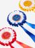 Lemieux Hobby Horse Accessories - Rosette Pack - Set of 3 - Red Blue Yellow