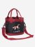 Lemieux Mini Grooming Set - Red - 5 Brushes Hoof Pick Sponge Bag