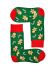 Gingerbread Man Green Christmas Novelty Socks Gift - 2 Sizes Adult - Snazzy Santa