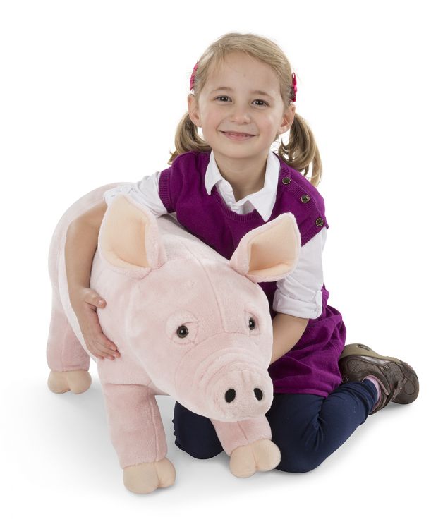 Life size shop stuffed pig