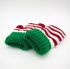 Elf Christmas Novelty Kids Knitted Mittens Gift - Snazzy Santa