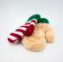 Elf Christmas Novelty Kids Knitted Mittens Gift - Snazzy Santa