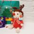 Christmas Red Hedgehog Plush Soft Toy Keel & Cadburys Selection Box Gift Set