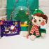 Christmas Green Hedgehog Plush Soft Toy Keel & Cadburys Selection Box Gift Set