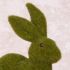 Mossy Rabbit Ornament Set of 2 - Sitting Crawling - Green - Spring 14cm - Floralsilk