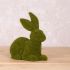 Mossy Rabbit Ornament Set of 2 - Sitting Crawling - Green - Spring 14cm - Floralsilk