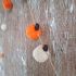 Autumn Pumpkin Wool Garland - 180cm - Satchville