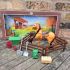 My Horse Play Set - Brown Horse & Accessories - Pretend Play - 15 Items 30106