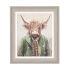 Hartley & Angus - Hare Highland Cow - 35cm Set of 2 Wall Art Framed - Adelene Fletcher