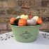 Halloween Autumn Pumpkin Bucket Artificial Table Centre Display