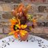 Luxury Halloween Autumn Sunflower Pumpkin In Pot Artificial Decoration Display