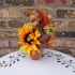 Luxury Halloween Autumn Sunflower Pumpkin In Pot Artificial Decoration Display