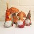 Gonk & Rattan Toadstool Display Decoration Set - 19cm Autumn - Floralsilk