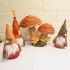 Gonk & Rattan Toadstool Display Decoration Set - 19cm Autumn - Floralsilk