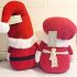 Mr & Mrs Clause Knitted Gonk - Christmas - 51cm - Floralsilk